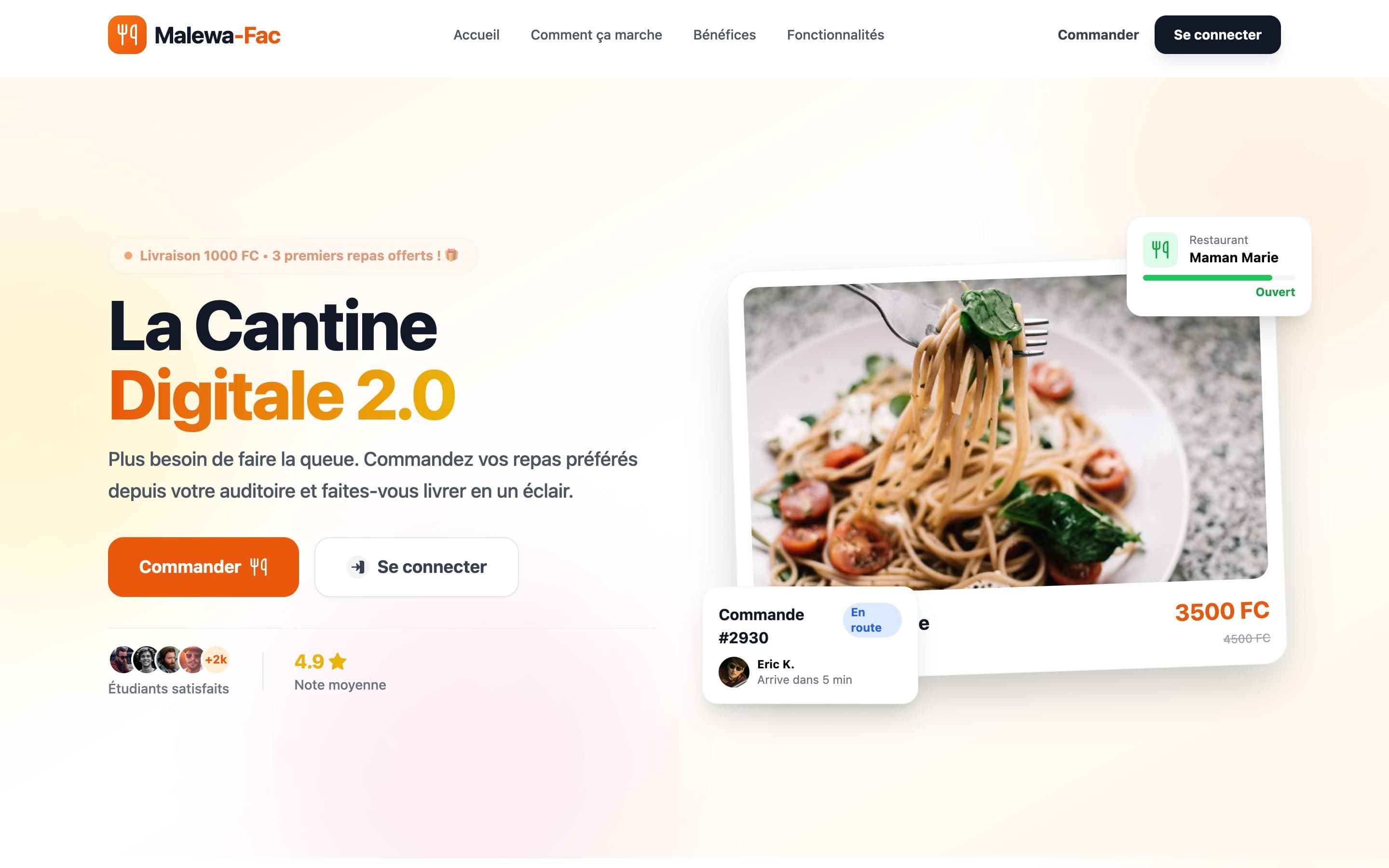 Aperçu du site Malewa Fac